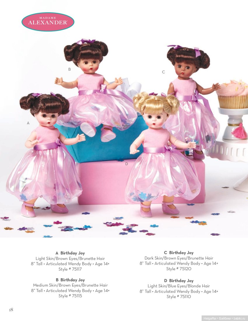 Каталог кукол Madame Alexander 2020 г