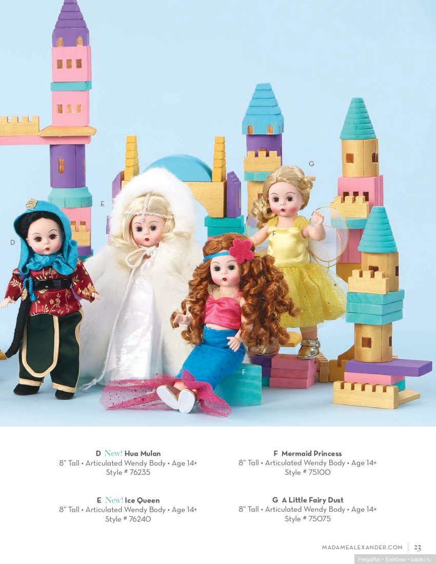 Каталог кукол Madame Alexander 2020 г