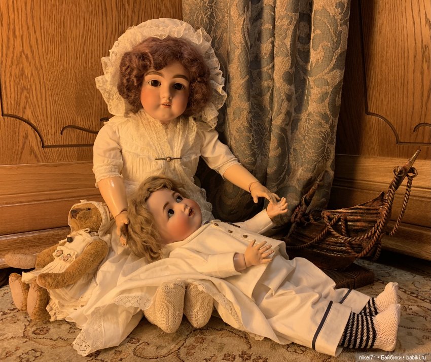 Новогодняя сказка — Антикварные куклы Kestner (Кестнер) JDK: Хильда (фото 8)