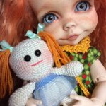 Куколка для куколок. Игрушка вязанная спицами