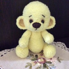 Мишастик-Ушастик. Игрушка вязанная спицами