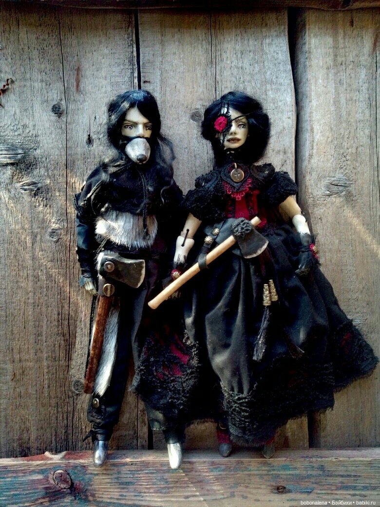 Девочка с топором — Лепка авторских кукол: полимерная глина