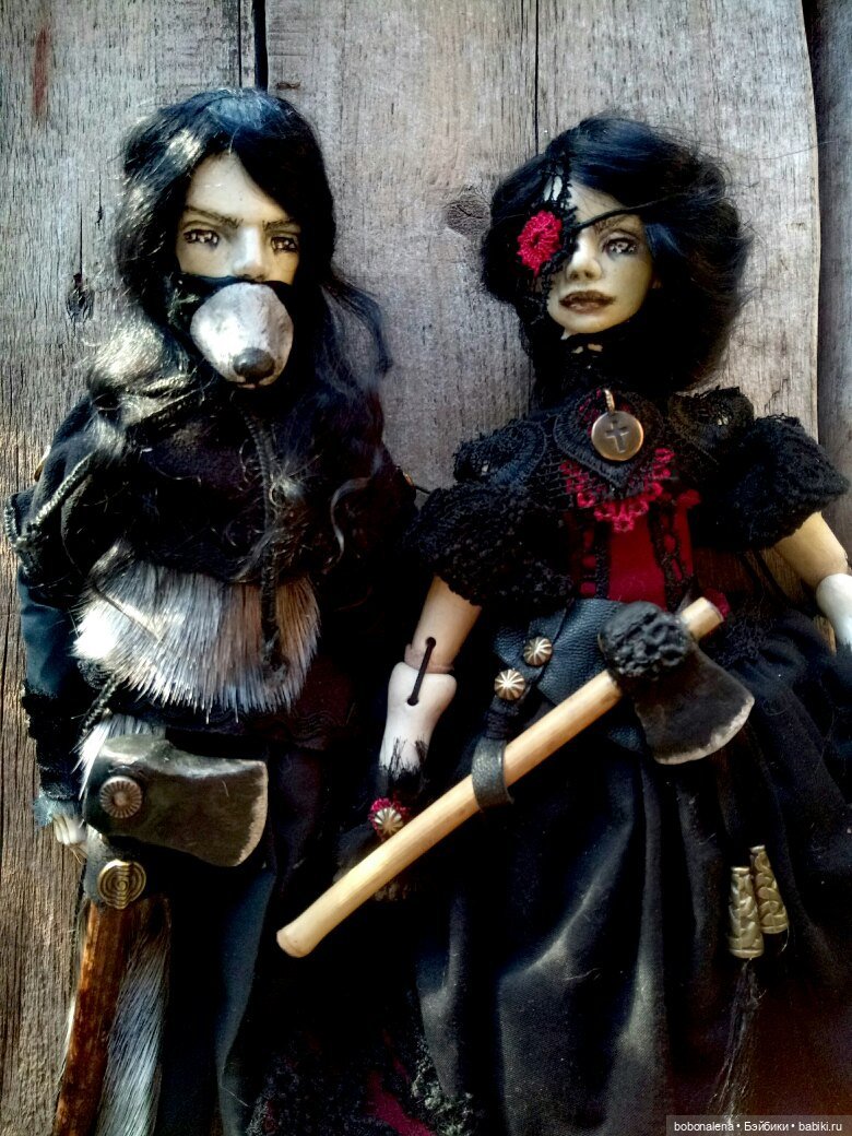 Девочка с топором — Лепка авторских кукол: полимерная глина