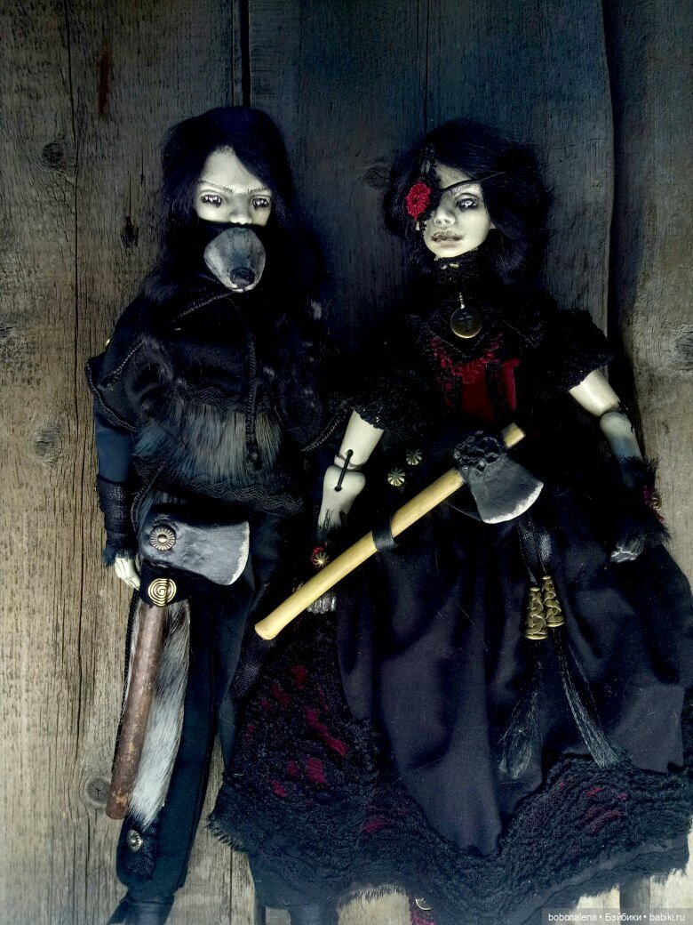 Девочка с топором — Лепка авторских кукол: полимерная глина