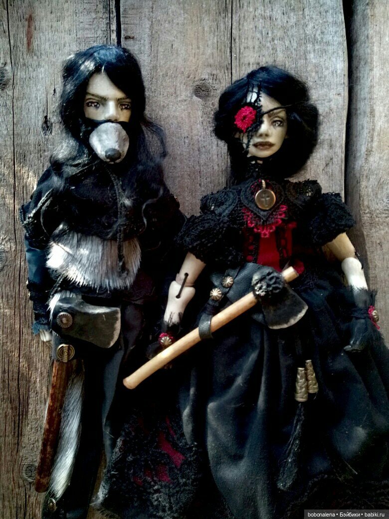 Девочка с топором — Лепка авторских кукол: полимерная глина