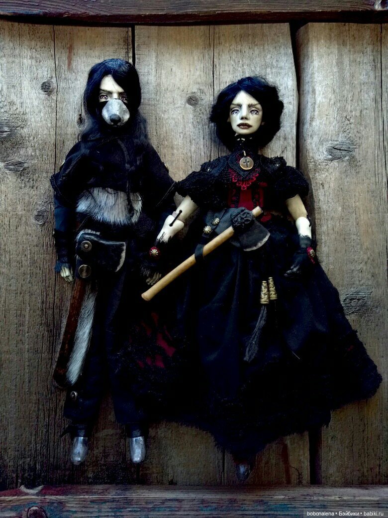 Девочка с топором — Лепка авторских кукол: полимерная глина