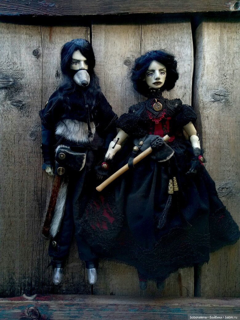 Девочка с топором — Лепка авторских кукол: полимерная глина