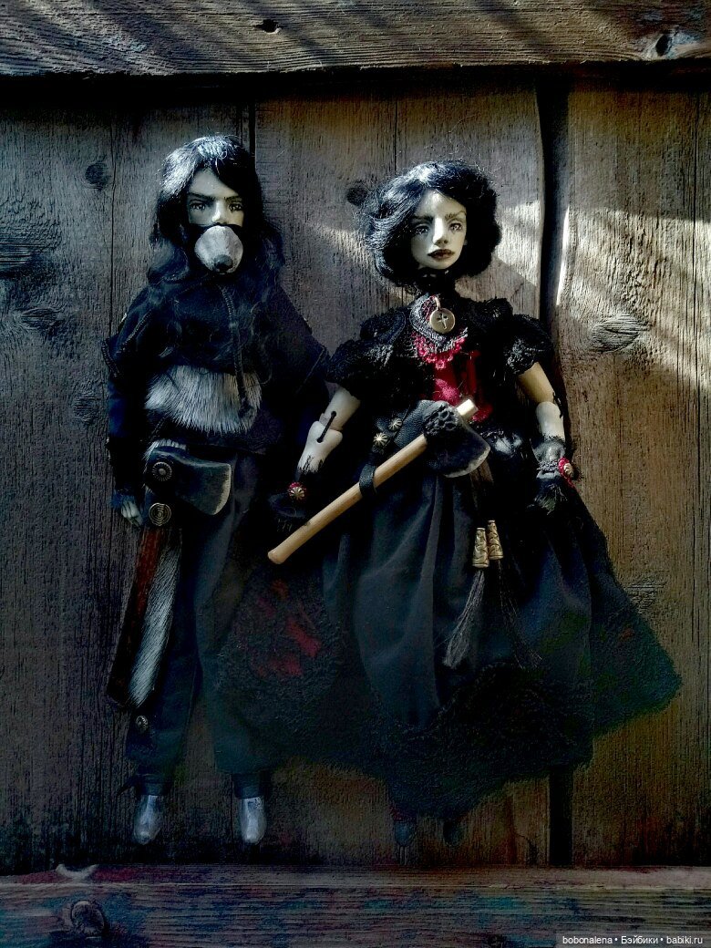 Девочка с топором — Лепка авторских кукол: полимерная глина