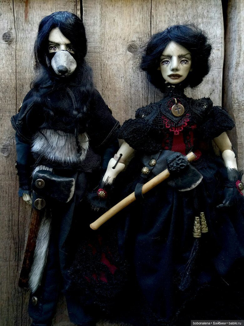 Девочка с топором — Лепка авторских кукол: полимерная глина