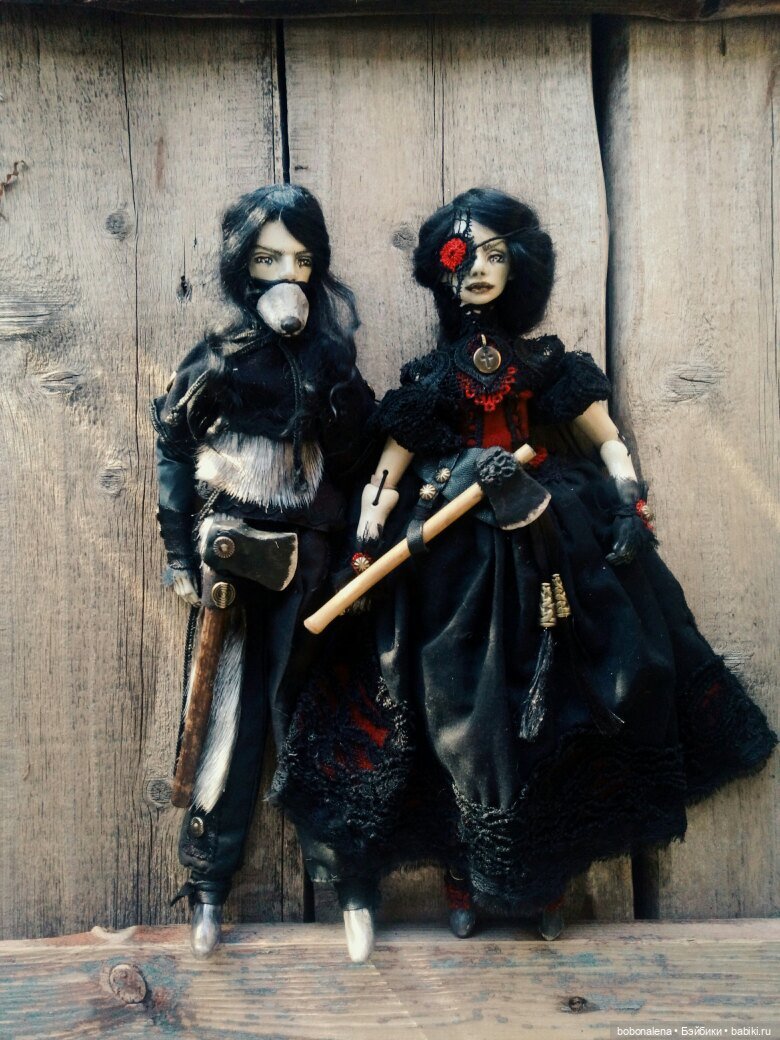 Девочка с топором — Лепка авторских кукол: полимерная глина