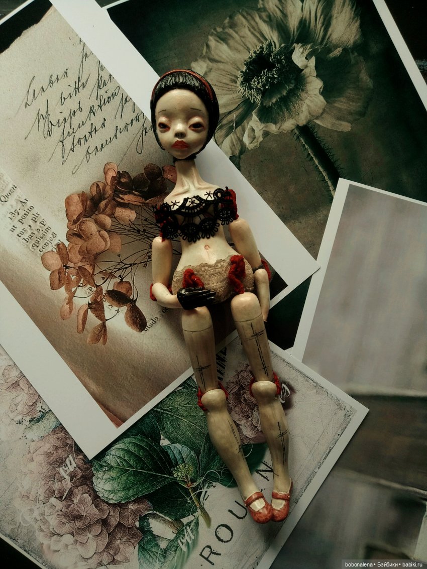 Элоди заходила на чай — Авторские шарнирные куклы своими руками: лепка