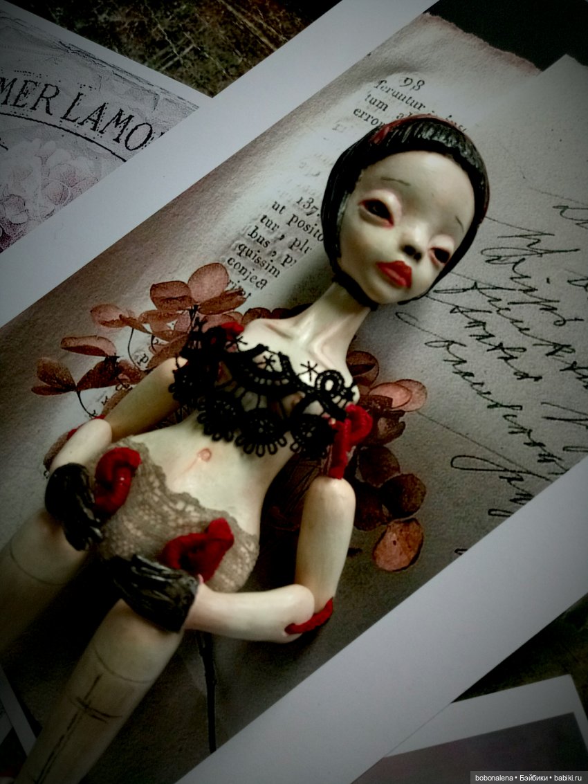 Элоди заходила на чай — Авторские шарнирные куклы своими руками: лепка