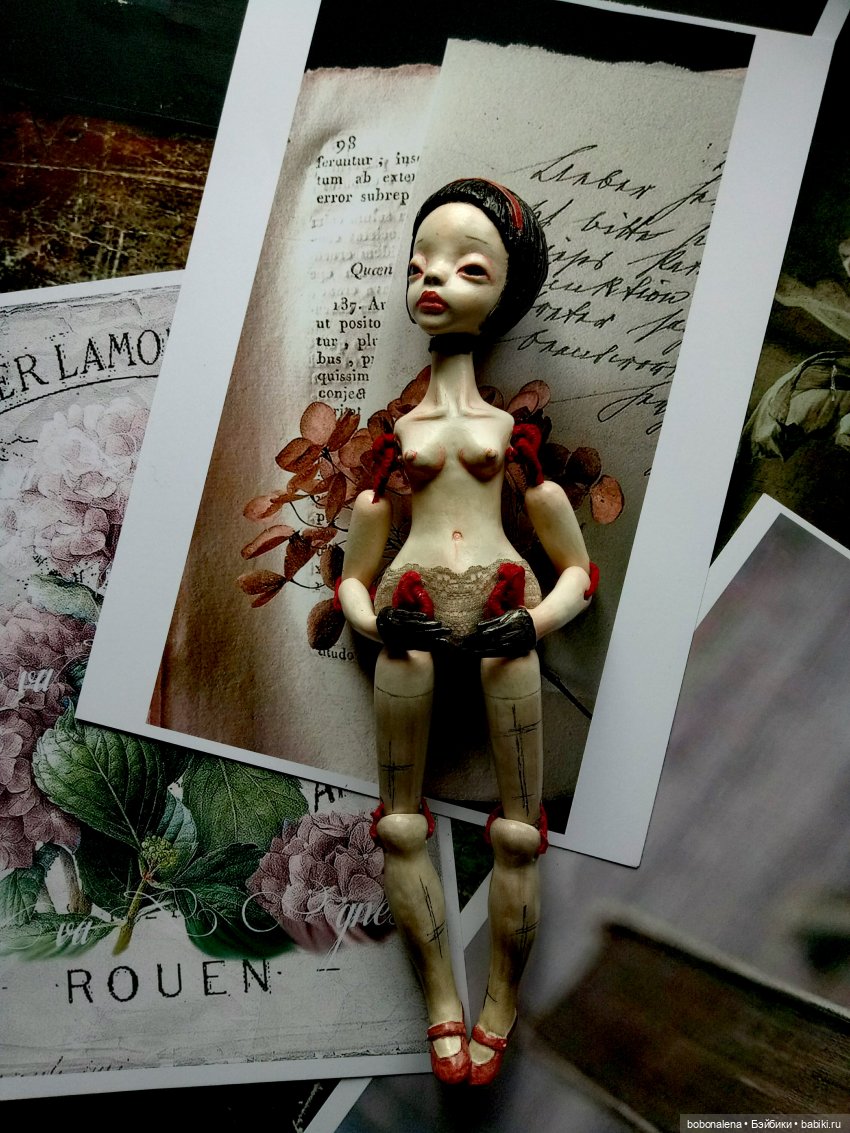 Элоди заходила на чай — Авторские шарнирные куклы своими руками: лепка (фото 7)