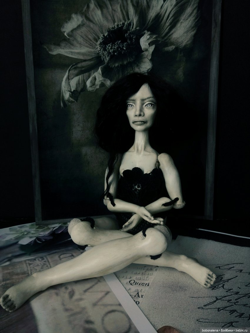 Нежить. Рабочие моменты — Авторские шарнирные куклы своими руками: лепка (фото 4)