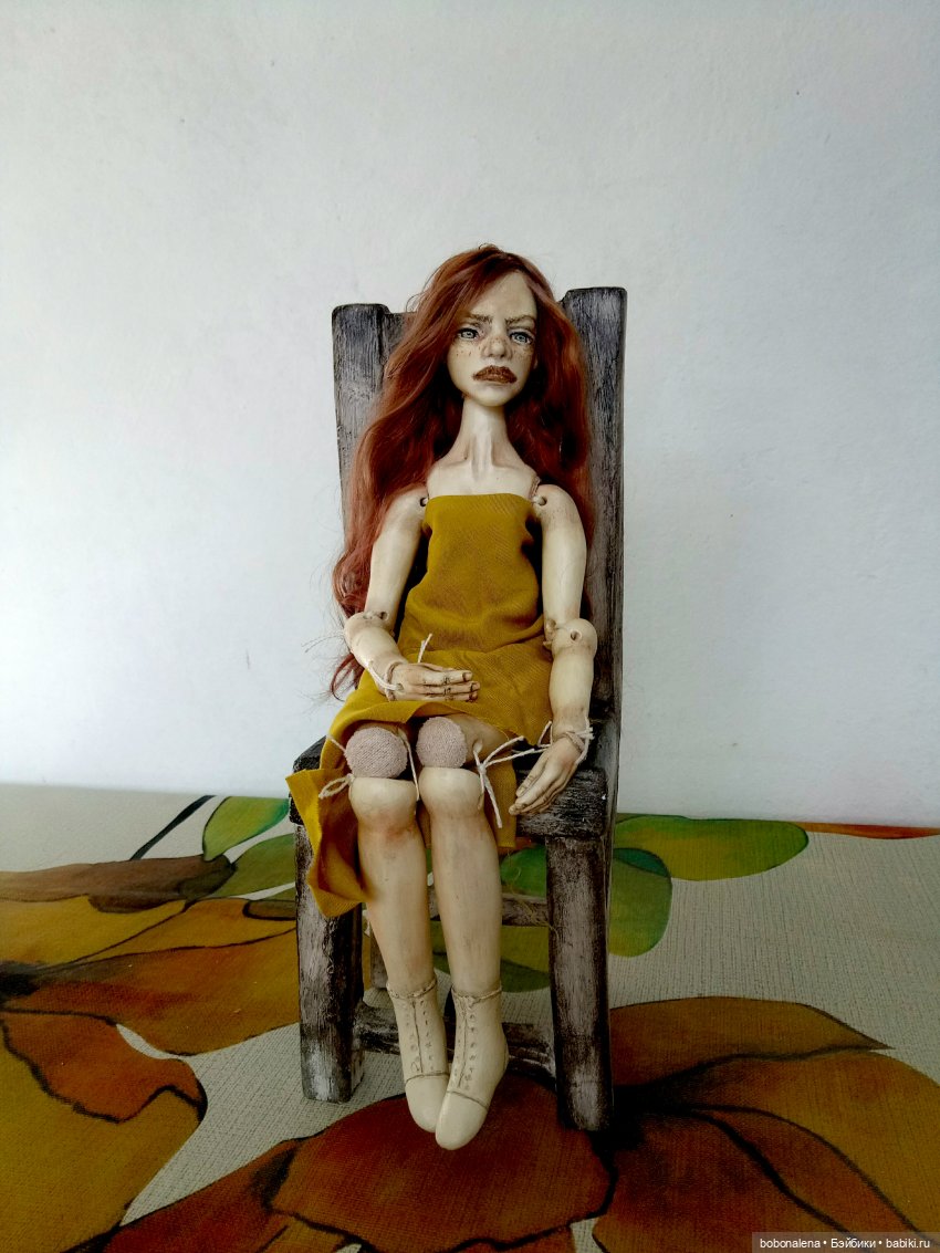Рыжая и осень...2 — Авторские шарнирные куклы своими руками: лепка (фото 8)