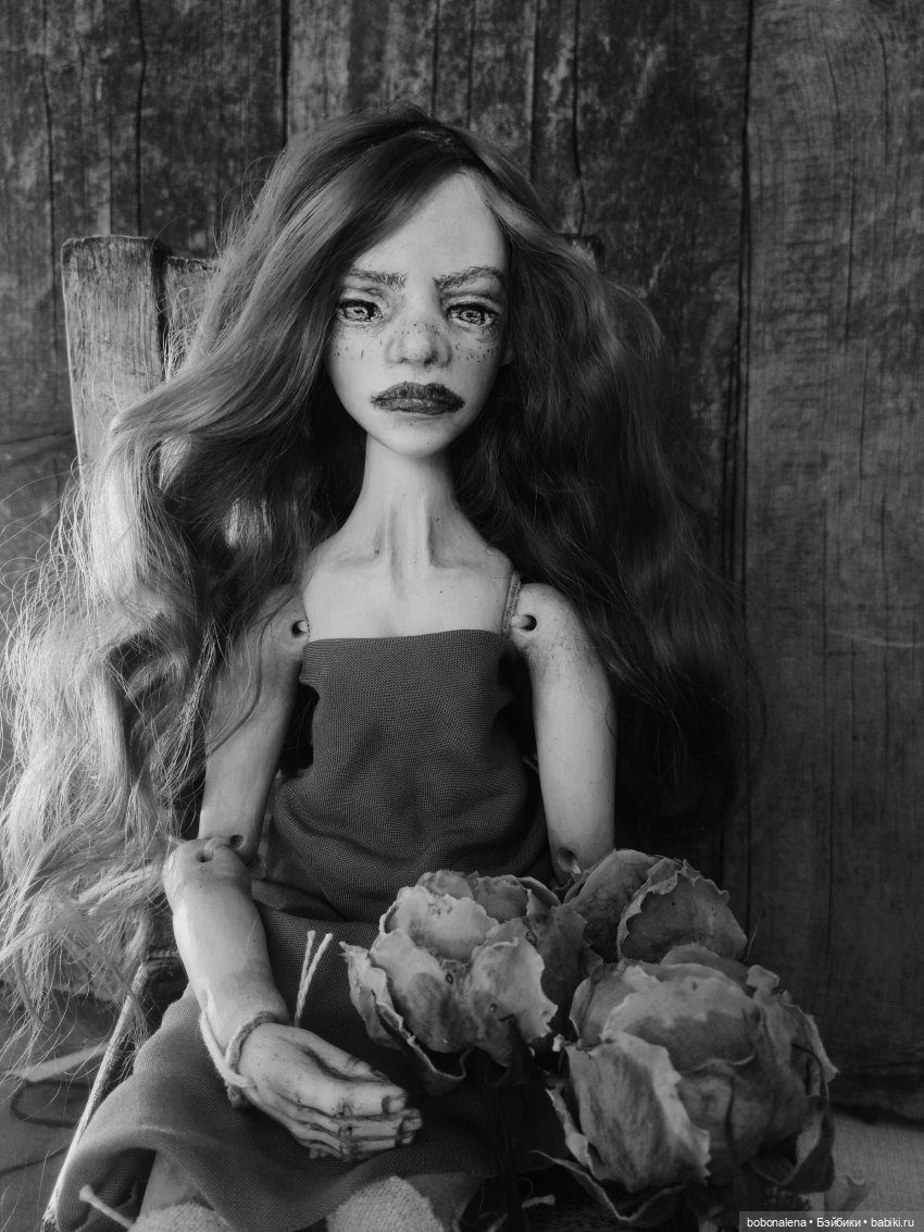 Рыжая и осень...2 — Авторские шарнирные куклы своими руками: лепка