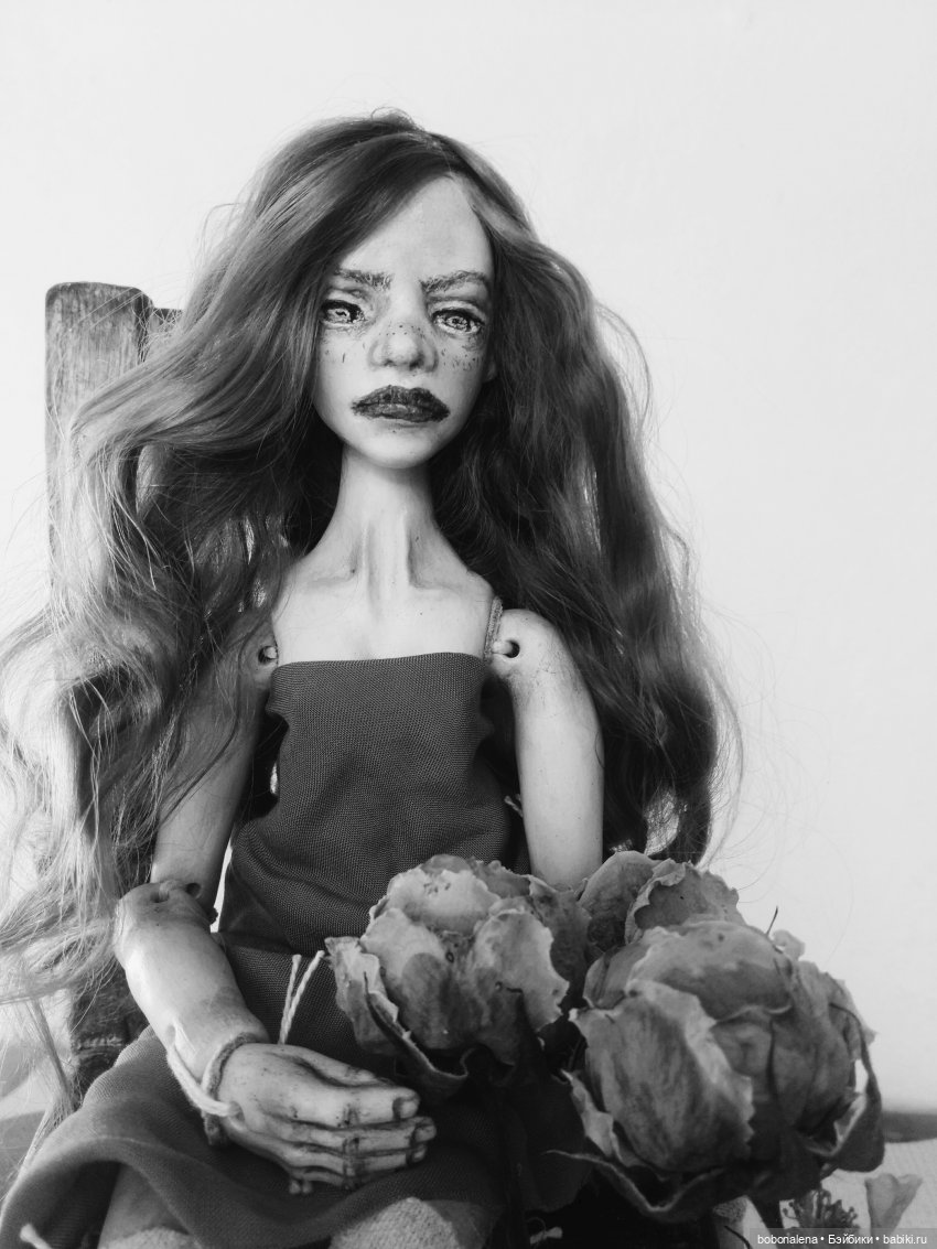 Рыжая и осень...2 — Авторские шарнирные куклы своими руками: лепка