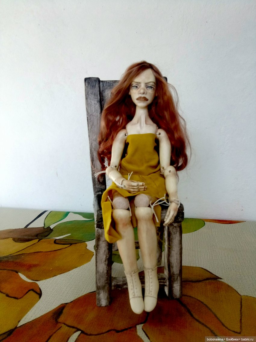 Рыжая и осень...2 — Авторские шарнирные куклы своими руками: лепка