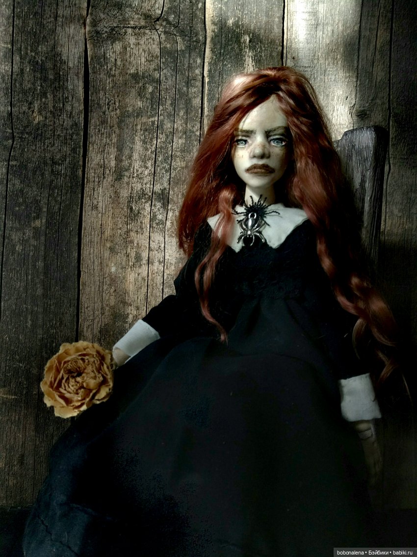 Рыжая и осень...3 — Авторские шарнирные куклы своими руками: лепка (фото 10)