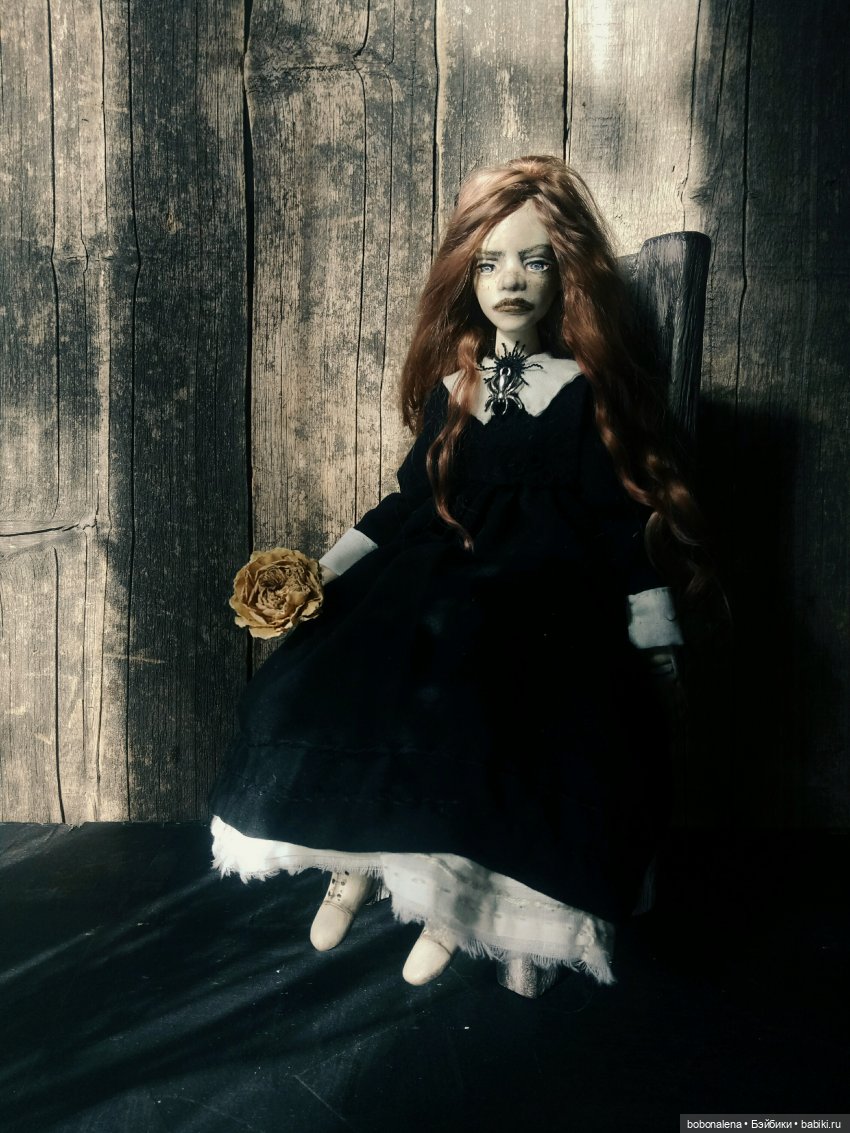 Рыжая и осень...3 — Авторские шарнирные куклы своими руками: лепка