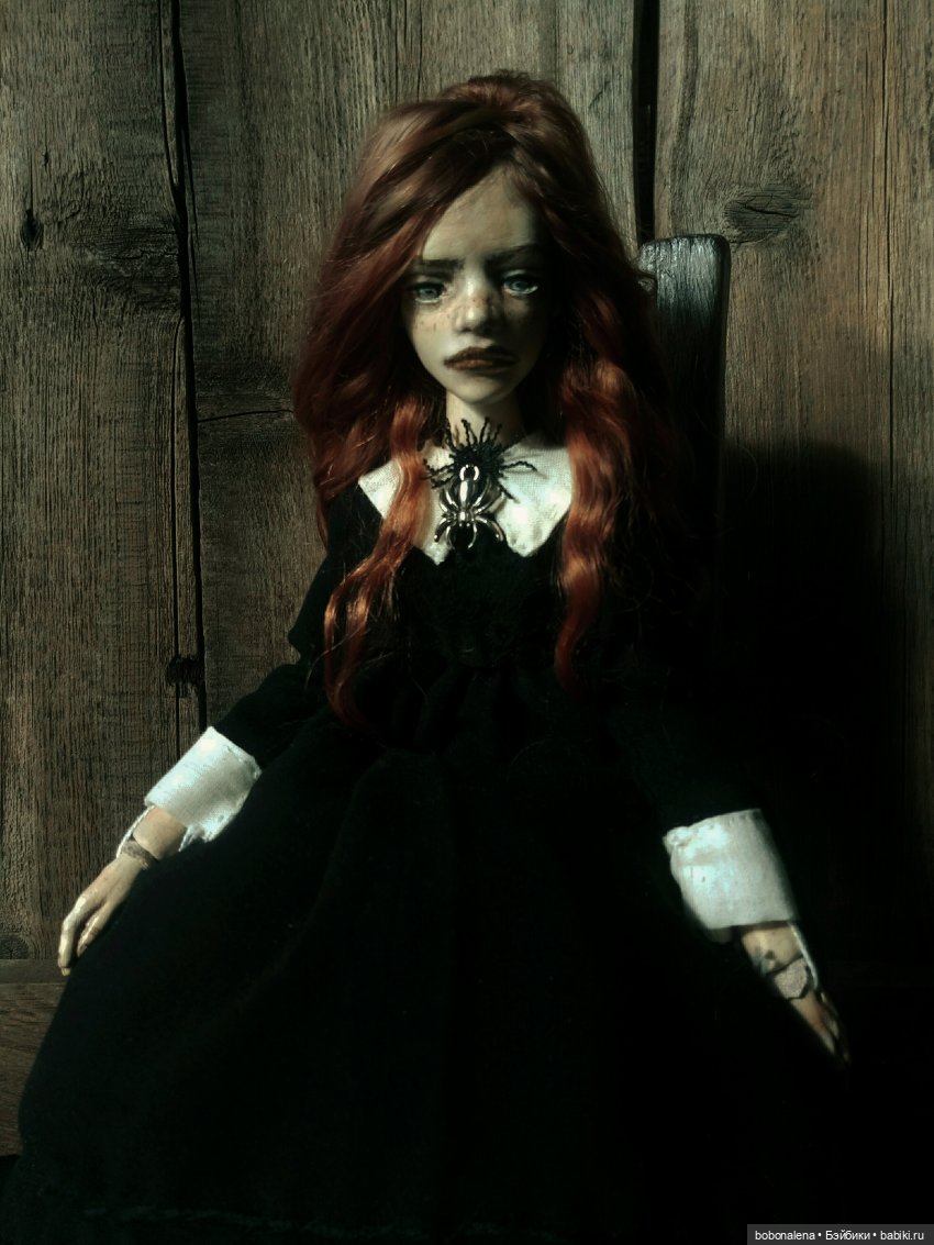 Рыжая и осень...3 — Авторские шарнирные куклы своими руками: лепка