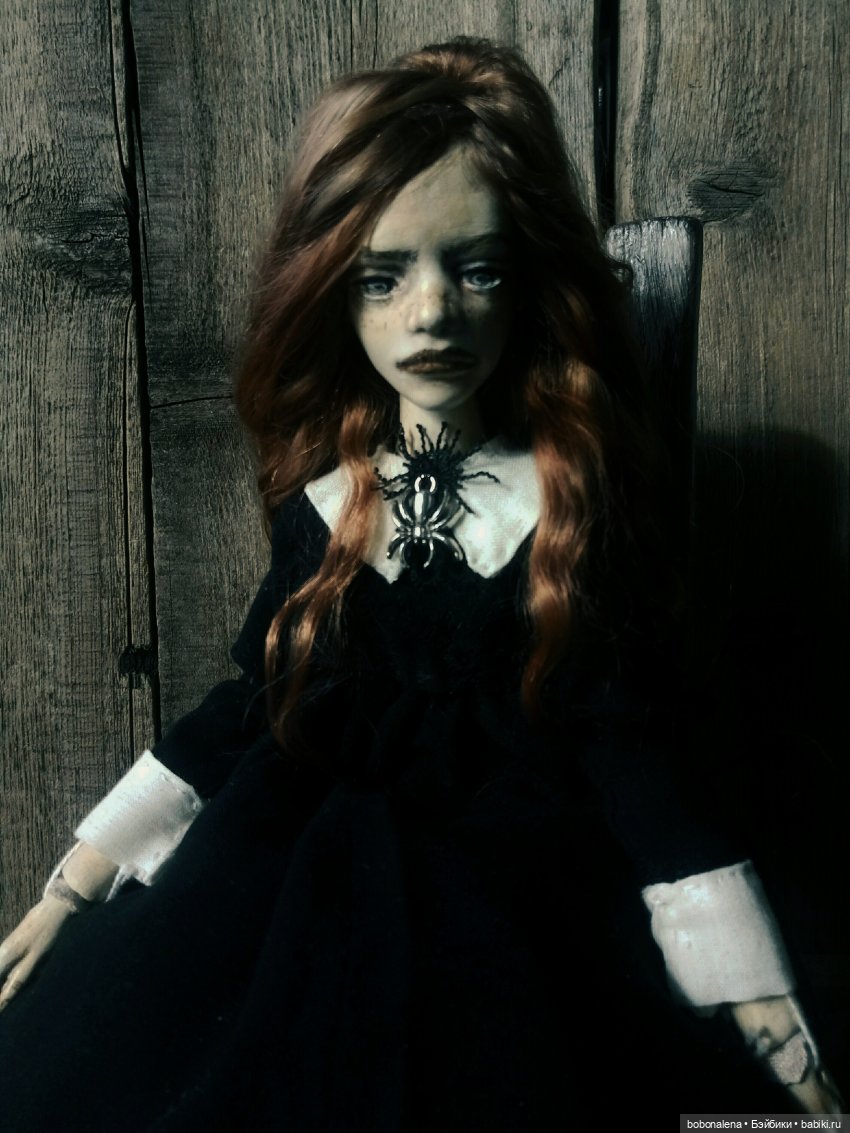 Рыжая и осень...3 — Авторские шарнирные куклы своими руками: лепка