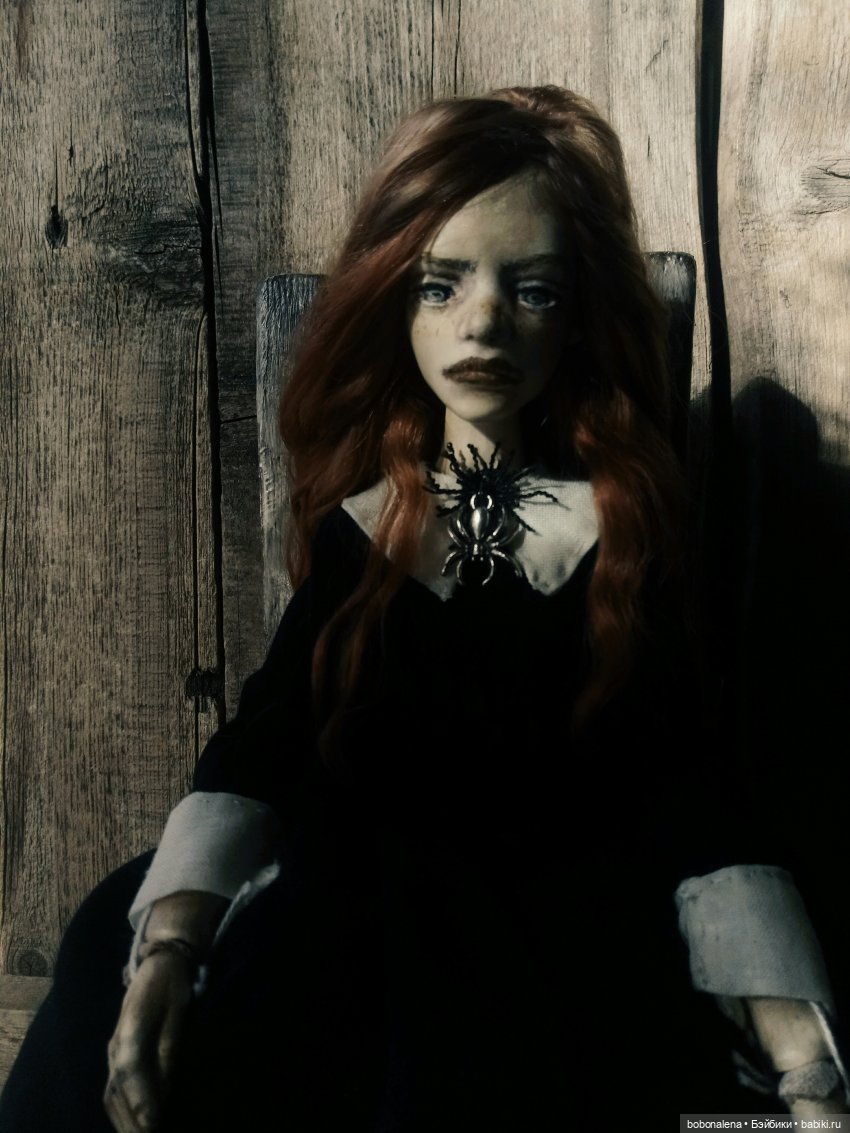 Рыжая и осень...3 — Авторские шарнирные куклы своими руками: лепка