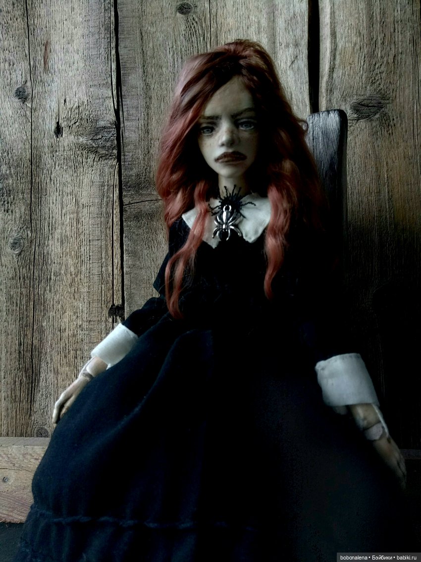 Рыжая и осень...3 — Авторские шарнирные куклы своими руками: лепка