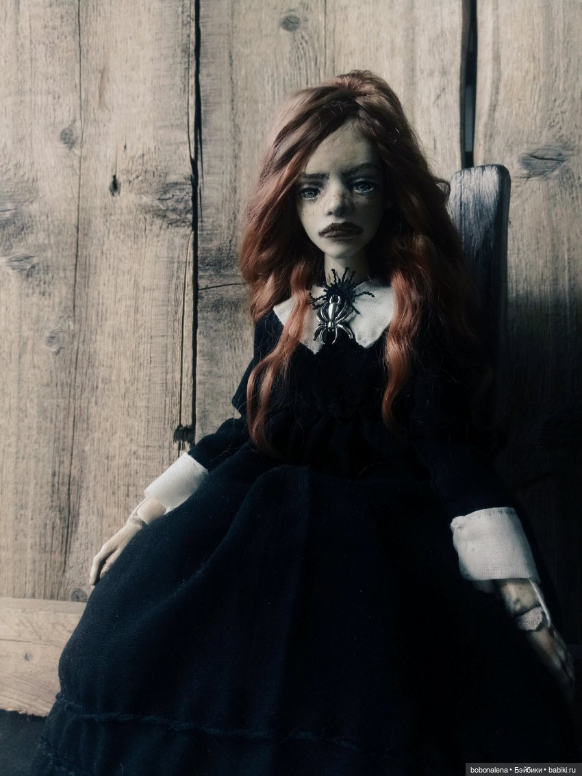 Рыжая и осень...3 — Авторские шарнирные куклы своими руками: лепка