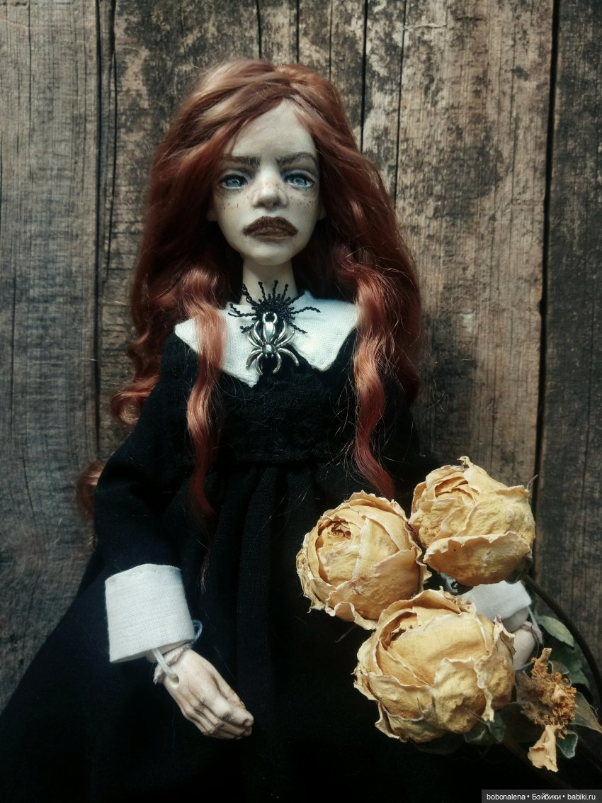 Рыжая и осень...3 — Авторские шарнирные куклы своими руками: лепка (фото 4)