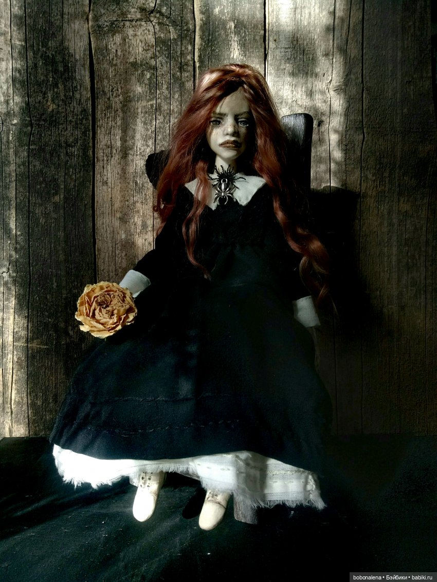 Рыжая и осень...3 — Авторские шарнирные куклы своими руками: лепка