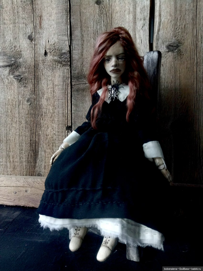 Рыжая и осень...3 — Авторские шарнирные куклы своими руками: лепка