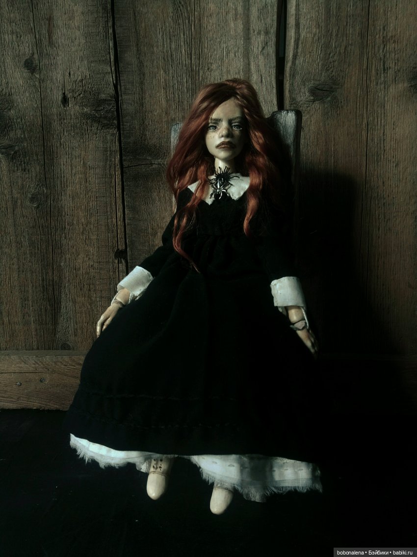 Рыжая и осень...3 — Авторские шарнирные куклы своими руками: лепка