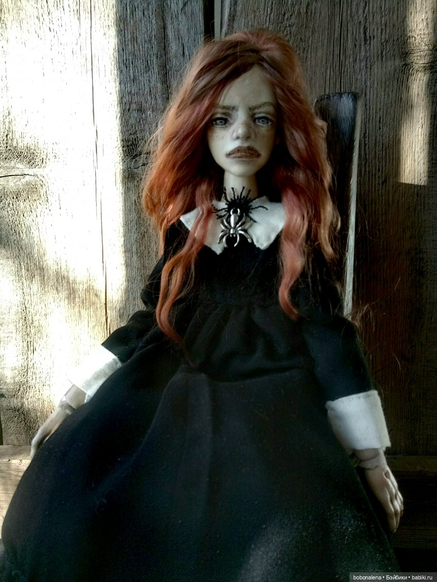 Рыжая и осень...3 — Авторские шарнирные куклы своими руками: лепка