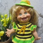 Продам комплект наряда "Пчёлка" для  кукол Galoob Baby Face