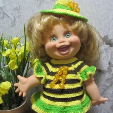 Продам комплект наряда "Пчёлка" для  кукол Galoob Baby Face