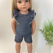 Блузка и шорты для куклы Готц