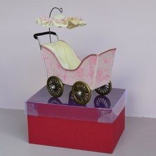 Коляска для двоих маленьких пупсиков (размером примерно 7 см.)