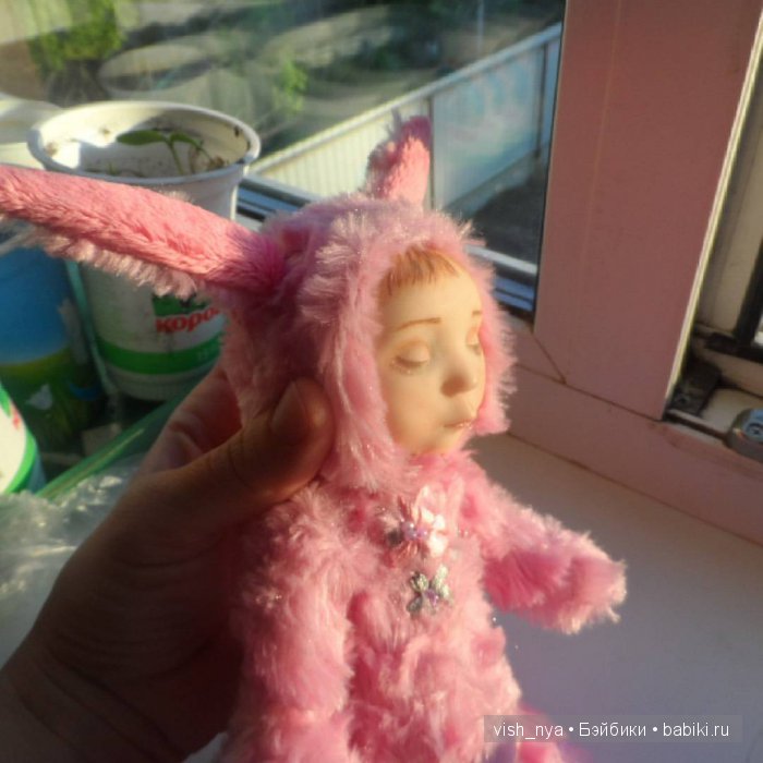 Сборная солянка: куклы и заяц. Шарнирная авторская кукла