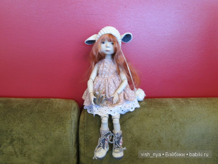 Сборная солянка: куклы и заяц. Шарнирная авторская кукла (фото 9)