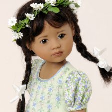 Парик из натуральных человеческих  волос  у куколки - как к этому относиться