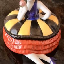 Фарфоровая статуэтка Винтаж Art Deco 1920гг