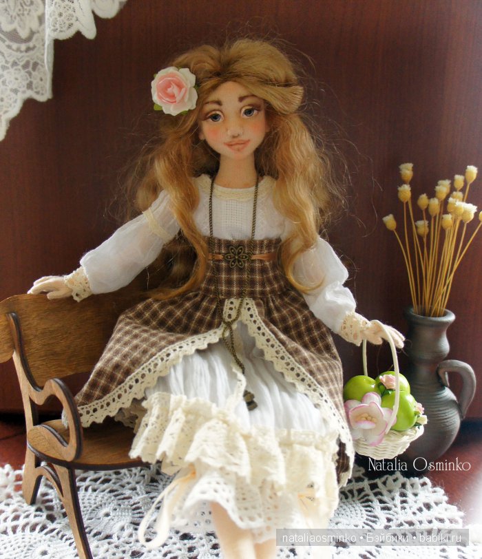 Авторские текстильные куклы Натальи Осминко. Ольга (фото 4)