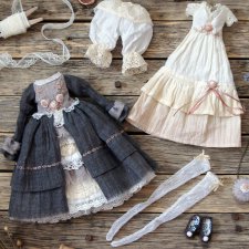 Комплект одежды для авторской текстильной куклы Марии. Осминко Наталья