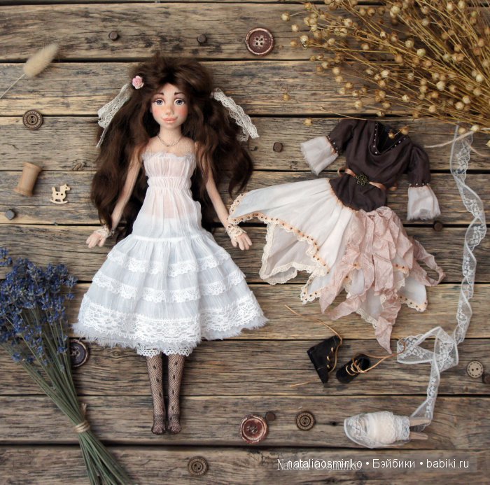 Комплект одежды для авторской текстильной куклы Натали. Осминко Наталья (фото 5)