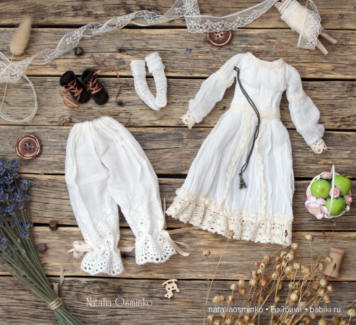 Комплект одежды для авторской текстильной куклы Ольги. Осминко Наталья (фото 3)