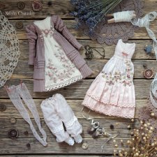 Комплект одежды для авторской текстильной куклы Маргариты. Осминко Наталья