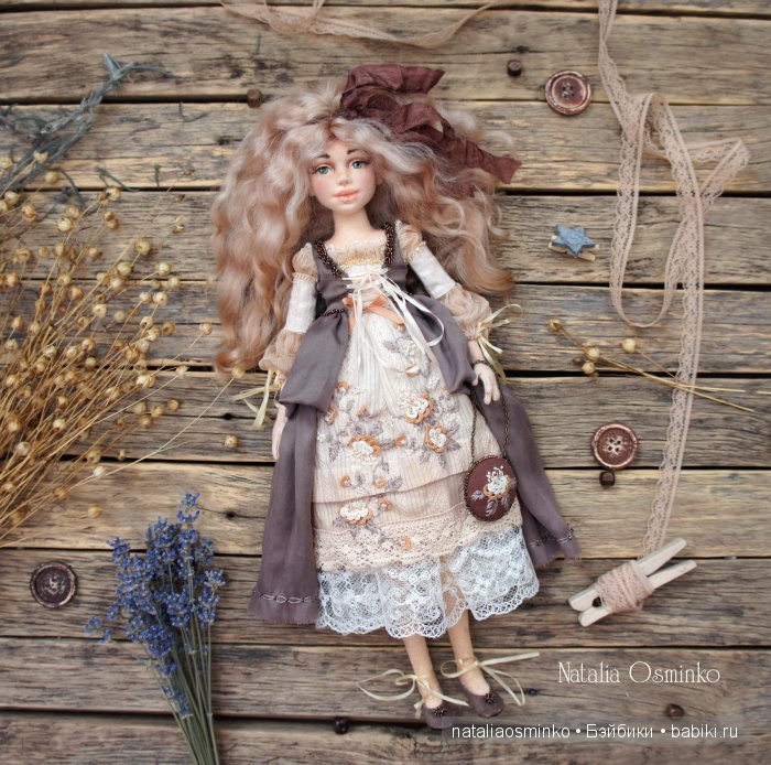 Комплект одежды для авторской текстильной куклы Анжелики. Осминко Наталья (фото 8)
