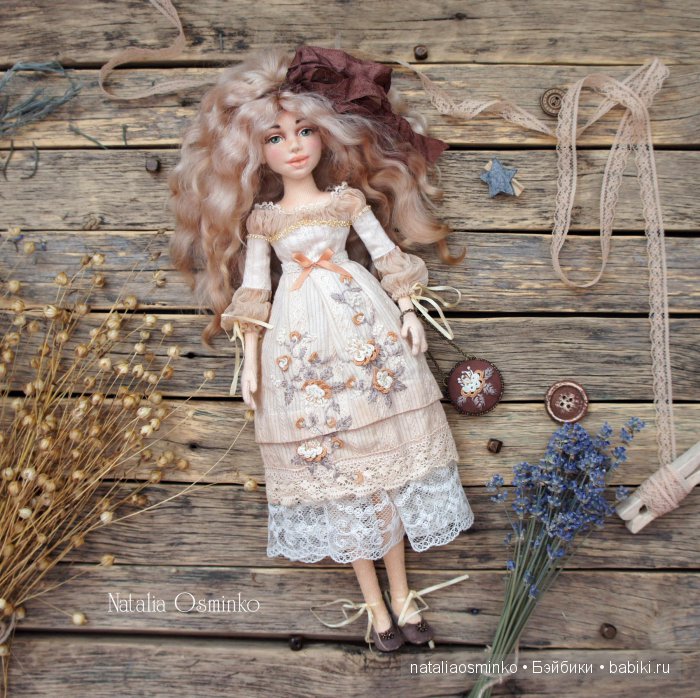 Комплект одежды для авторской текстильной куклы Анжелики. Осминко Наталья (фото 3)