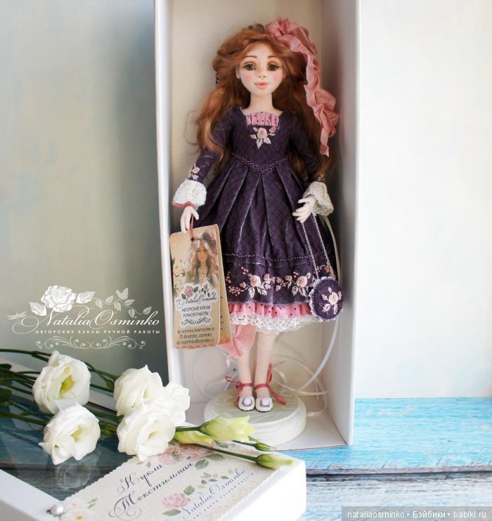 Авторские текстильные куклы Натальи Осминко. Полина. Фото процесса (фото 10)
